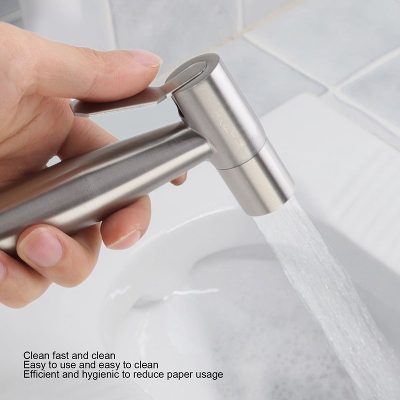 Toilet Bidet Sprayer Efficient Hygienic Pressurized Design G1/2 Male Thread