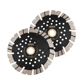 Diamond Blade 5 Inch for Granite, 2 Pieces DT-DIATOOL Diamond Cutting Disc for Hard Concrete Reinforced Concrete Masonry Basalt Artificial Stone