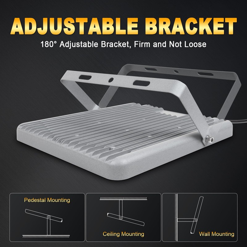 Willpower 400W Flood Lights Outdoor,40000LM Bright Floodlight with Plug 110V