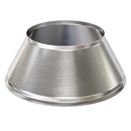 Knupp Co. Fire Sprinkler Escutcheon Skirt, Standard 401 Style Escutcheon Pendant Skirt Chrome Plated, Works with Standard 401 Style Cup and Retrofit 2 Piece Cup, Fire Sprinkler Skirt - 4 PK