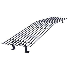 APS Premium 304 Stainless Steel Chrome Horizontal Billet Grille Grill Insert Compatible with Chevy S-10 Pickup Blazer GMC S-15 Pickup Jimmy 1982 1983 84 85 86 87 1988 1989 1990 Main Upper N19-S40058C