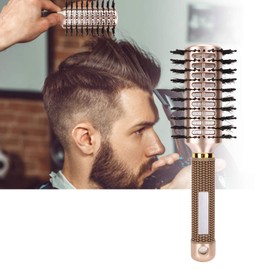 Anti-Static Hairdressing Comb, Double-Sided Nylon Bristle Hair Brush Styling Comb Volume Comb for Women and Men