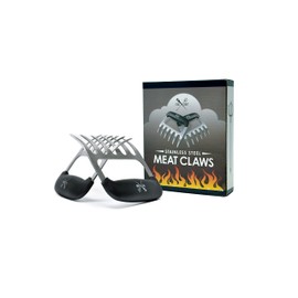 Grill Gods Meat Claws - Stainless Steel Smoker Accessories - Ultra-Sharp Meat Shredder will Easily Tear up Pulled Pork, Chicken, and Brisket - with Heat Resistant Handles
