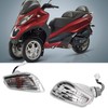 Pair Front Turn Signal Light Plastic 204360F Fit for Piaggio