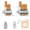 Cabinet Locks with Keys,1-1/8inch Cabinet Cam Lock Keyed Alike,Secure Drawer