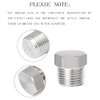 Outer Hex Head Thread Pipe Plug Fitting, ZESE 2PCS 1/2"