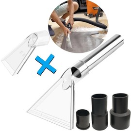 Happy Tree Universal Fit All Shop Vacs with 2-1/2" and 1-7/8" and 1-1/4" Adapters Wet-Dry Extraction Accessory for Upholstery & Carpet Cleaning and Auto Detailing, Shop Vac Extractor Attachment:_Small 3-1/2"+Large 7-1/2"