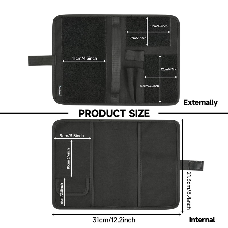 Homakover Black OCP Military Log Book Cover, 5.5”X 8” Tactical