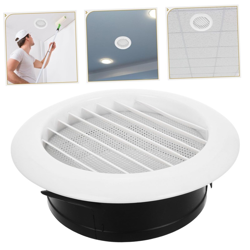 DOITOOL Round Vent Cover Louvered Design for Improved Airflow Bathroom