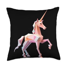 Origami Master Folding Paper Craft Origami Unicorn Japanese Art Paper Folding Artist Throw Pillow, 18x18, Multicolor