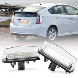 NSLUMO 2 pieces for To.yota Prius XW20 XW30 Prius Plus/V Venza Matrix RAV4 for Lexu/s CT200h Scion tC SMD white LED number plate light