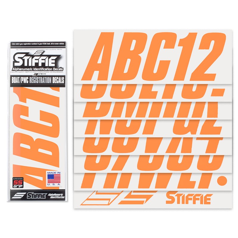 STIFFIE Shift Orange Crush 3" Super Sticky Boat & PWC