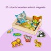 Melissa & Doug Wooden Animal Magnets Set (20 Pieces) –