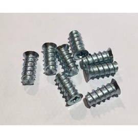 8pk Draw Runner Screws (Euro Screws) Flat head Countersunk 5mm Diameter