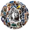 50pcs Grizzly Bear Stickers for friendss friend Teens, Vinyl Waterproof
