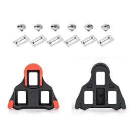 HOUSON Bicycle Cleats, Bicycle Shoe Plates Cycling Road Bike Shoe Plates Set Compatible with SPD (SH-10/SH-11/SH-12) Cleats System 0°