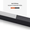 Matte Black Shower Arm with Flange 12 Inch Replacement Extension