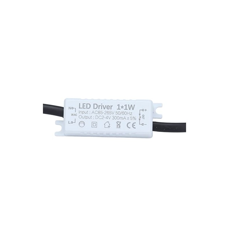 LED Driver (1X1W) Constant Current 300mA Input AC85-265V Output 2-4VDC