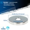 tecuro Threaded Rosette Diameter 27 mm Inside (3/4 Inch) Diameter