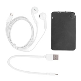 Ultra Thin Digital Voice Recorder 16GB Long Standby Slim Audio Voice Recording Device with Earphone