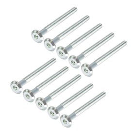 sourcing map M6x70mm Furniture Bolts Hex Socket Screws 50mm Thread Length Zinc Plated 10pcs