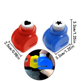 HAIKING Paper Punches, 4 Pcs Craft Printing Shaper Puncher for DIY Projects, Paper Crafts, Scrapbooking, Card Making (4 Patterns)