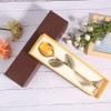 Golded Rose Flower Yellow 24K with Base Gift Decoration for