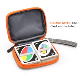 YSAGI Travel with UNO Pouch, Compatible with Card Game, Holds up to 150 Cards, Soft Cloth, Waterproof All-Round Protection, Compatible with UNO Cards, for Outdoor Games or Camping, grey