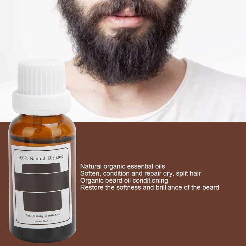 LANTHOME Men Beard Grooming Kit Mustache Beard Nourishing Styling Oil