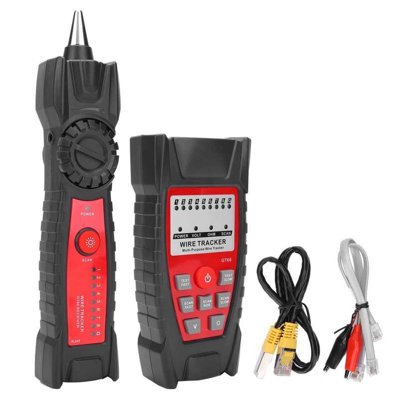 GT66 RJ11/RJ45 Multifunctional Cable Tester Line Finder Net Cable Detector