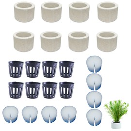 Wzttdm 8 Set Anti-Floating Ceramic Aquarium Plant Rings, Aquatic Plants Fixed Rings, Aquarium Landscape Ceramic Plant Fixing Aquarium Plant Weights Pot Fish Tank Accessories