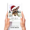 Wunderkid Woof You a Merry Christmas Card, Funny and Cute
