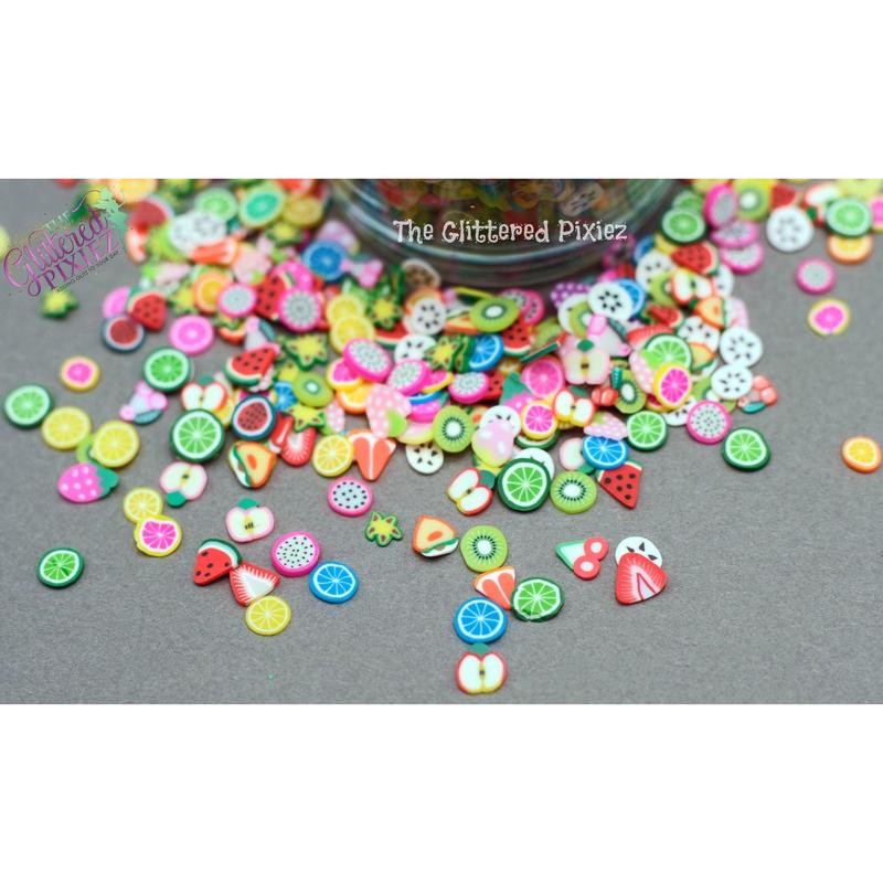 FRUIT SALAD Clay slice mix- - size: 1/2 ounce