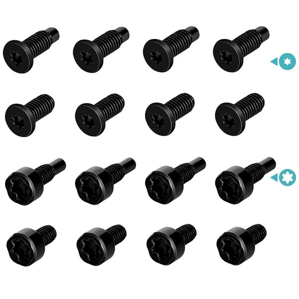 LICQIC Spare Screws for Doorbell, 4Set /16pcs Doorbell Spare Parts (T6 + T15), Replacement Security Screws Compatible with Video Doorbell, Video Doorbell 2 and Pro