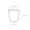 BIOZOYG Pack of 100 Coffee Cups Paper Cups 100 ml