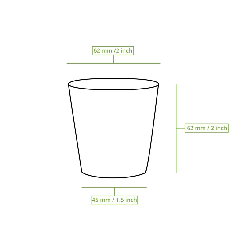 BIOZOYG Pack of 100 Coffee Cups Paper Cups 100 ml