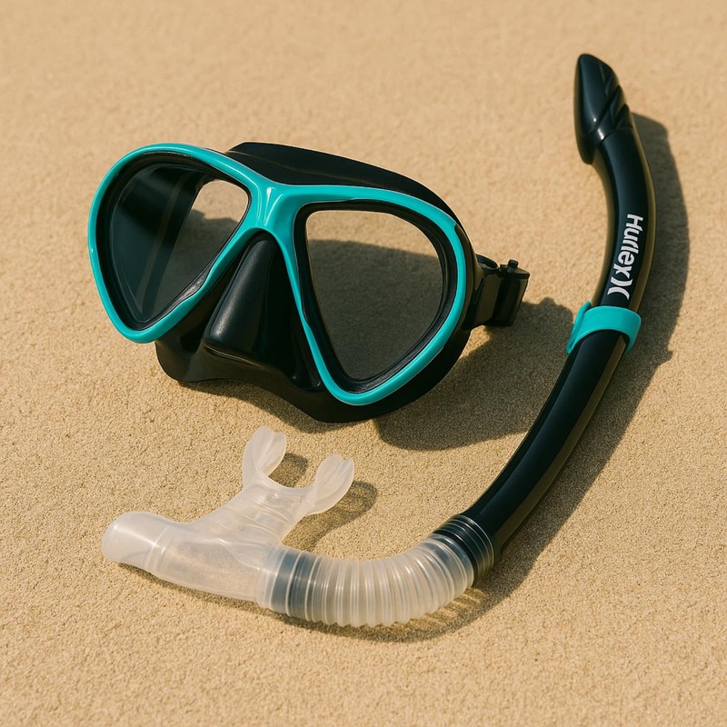 Hurley Adult Blue Snorkle Set