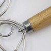 Mixing Whisk, Double Eyes Stainless Steel Danish Dough Whisk, Egg