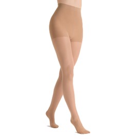 Marilyn transparente Damen Stützstrumpfhose mit bequemen Komfort-Höschenteil und Flachnähten 50 Den Anti-Krampfadern Strumpfhose Matte Visone