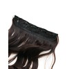 DAISO Attached Hair Piece 5 Pin Brown