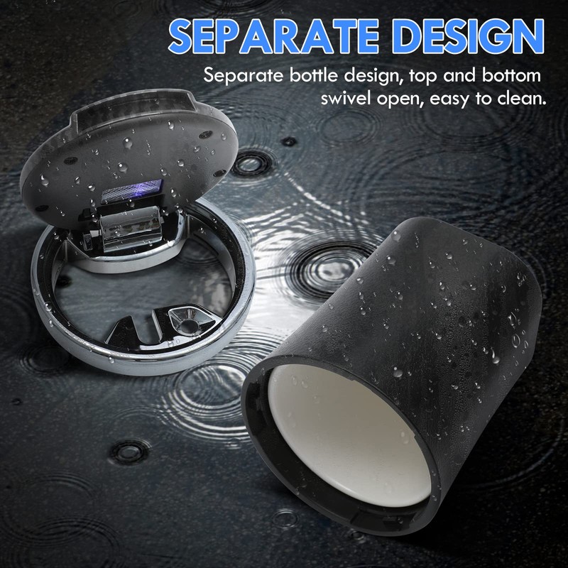 Car Ashtray with Lid Auto Ashtrays Smell Proof Smokeless Ashtray