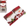 2pcs Christmas Chair Back Cover Decorative Non Woven Fabrics Old