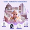 ZQSQD Audifonos Inalambricos para Niños, Auriculares Bluetooth con Luz LED