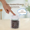 fecoqi POP-UP Lid Airtight Food Galss Storage Jars- 3 Pcs(0.43qt