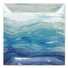 Island Plantations Lauren Roth Designer Hawaiian Ceramic Dinnerware Collection - Coastal Ocean (Dinner Plate)