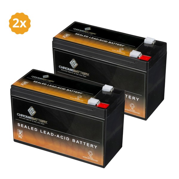 12V 9AH Rechargeable SLA Battery CP1290 6-DW-9 HR9-12 PS-1290F2 Replaces 12V 7ah or 12V 8ah (2 Pack)