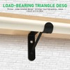 Small Shelf and Rod Brackets, 4 Pcs Closet Shelf &