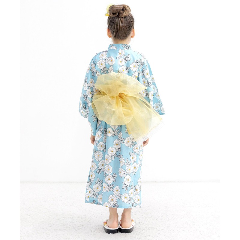 Bee saa01400 Yukata 3-Piece Set, Kids, Girls, Summer, Easy, Separate