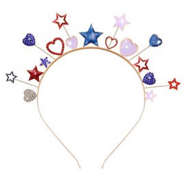 ARATLENCH American Flag Headband for Women Girls 4 th of July Star Red White Blue Patriotic Hairband Party Favors Accessories