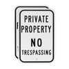 M METERXITY 2-Pack Private Property - No Trespassing Sign, 12